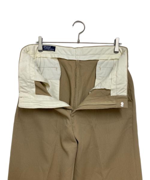 POLO RALPH LAUREN（ポロ・ラルフローレン）POLO RALPH LAUREN (ポロ・ラルフローレン) サイドアジャスタープリーツパンツ ベージュ サイズ:不明の古着・服飾アイテム