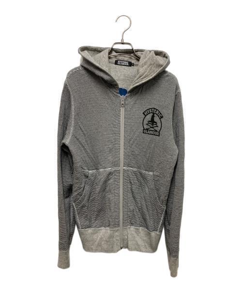 Hysteric Glamour（ヒステリックグラマー）Hysteric Glamour (ヒステリックグラマー) リバーシブルジップパーカー グレー サイズ:Ｓの古着・服飾アイテム