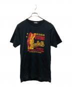 Hysteric Glamourヒステリックグラマー）の古着「ヒスガールプリントTシャツ」｜ブラック