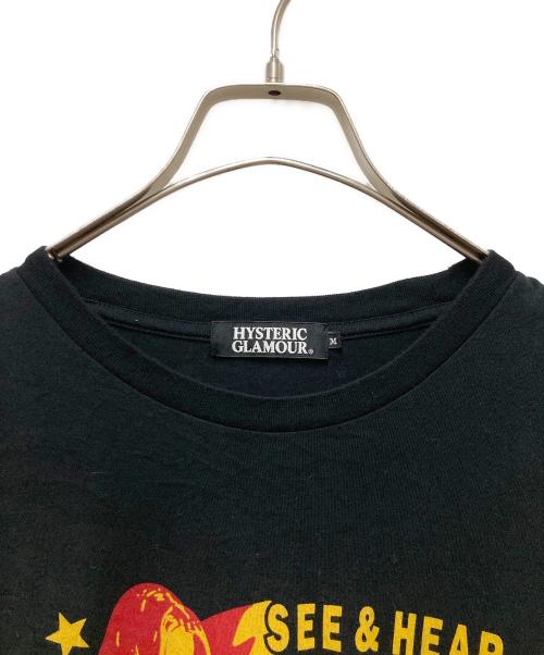 Hysteric Glamour（ヒステリックグラマー）Hysteric Glamour (ヒステリックグラマー) ヒスガールプリントTシャツ ブラック サイズ:Ｍの古着・服飾アイテム
