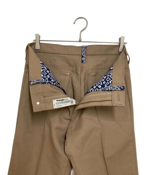 Wrangler（ラングラー）Wrangler (ラングラー) MIYAGIHIDETAKA (ミヤギヒデタカ) Flare Pants（フレアパンツ） ベージュ サイズ:32×30の古着・服飾アイテム