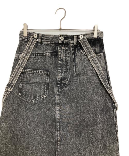 Ameri（アメリ）Ameri (アメリ) MEDI INVERT SUSPENDER DENIM SKIRT ブラック サイズ:26の古着・服飾アイテム