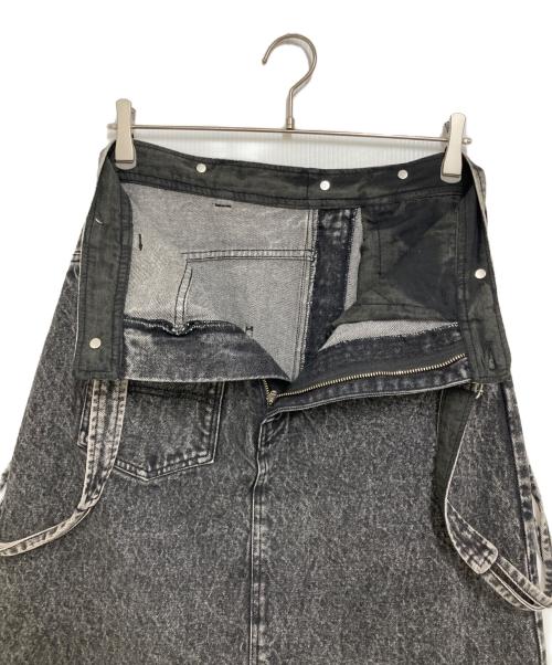 Ameri（アメリ）Ameri (アメリ) MEDI INVERT SUSPENDER DENIM SKIRT ブラック サイズ:26の古着・服飾アイテム