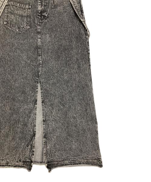 Ameri（アメリ）Ameri (アメリ) MEDI INVERT SUSPENDER DENIM SKIRT ブラック サイズ:26の古着・服飾アイテム