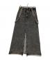 Ameri（アメリ）の古着「MEDI INVERT SUSPENDER DENIM SKIRT」｜ブラック
