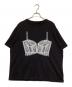 Ameri（アメリ）の古着「MEDI LINGERIE TROMPE L`OEIL TEE」｜ブラック