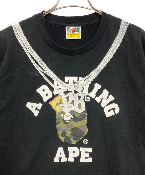 A BATHING APE（ア ベイシング エイプ）A BATHING APE (ア ベイシング エイプ) THE HOPE Yellow Bucks THE HOPE TEE ブラック サイズ:Lの古着・服飾アイテム