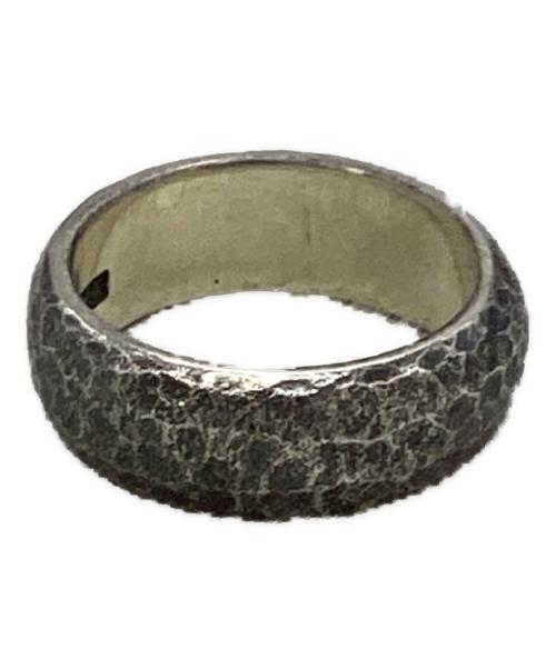 竜頭（リュウズ）竜頭 (リュウズ) 甲丸岩石丸鎚目リング サイズ:18号の古着・服飾アイテム