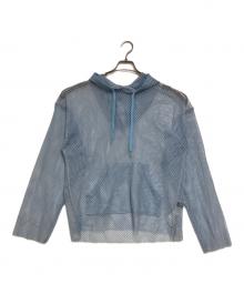 MAISON SPECIAL（メゾンスペシャル）の古着「メッシュパーカー」｜ブルー