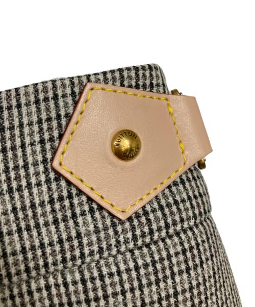 LOUIS VUITTON（ルイ ヴィトン）LOUIS VUITTON (ルイ ヴィトン) 千鳥格子柄テーパードパンツ グレー サイズ:38の古着・服飾アイテム