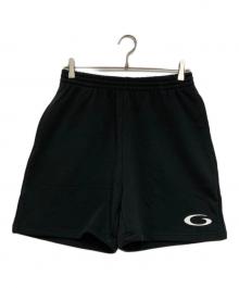 BALENCIAGA（バレンシアガ）の古着「ロゴ刺繍 スウェット ハーフパンツ」｜ダークグレー