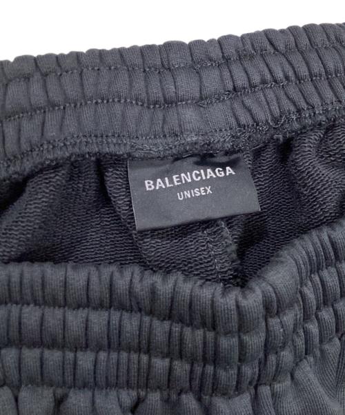 BALENCIAGA（バレンシアガ）BALENCIAGA (バレンシアガ) ロゴ刺繍 スウェット ハーフパンツ ダークグレー サイズ:XXSの古着・服飾アイテム