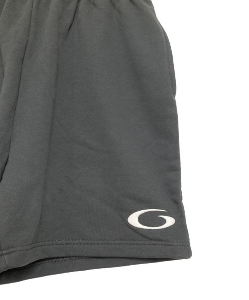 BALENCIAGA（バレンシアガ）BALENCIAGA (バレンシアガ) ロゴ刺繍スウェットハーフパンツ ダークグレー サイズ:XXSの古着・服飾アイテム