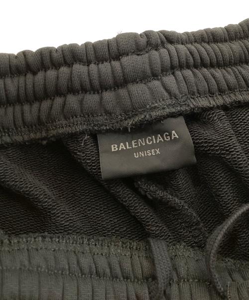 BALENCIAGA（バレンシアガ）BALENCIAGA (バレンシアガ) ロゴ刺繍スウェットハーフパンツ ダークグレー サイズ:XXSの古着・服飾アイテム