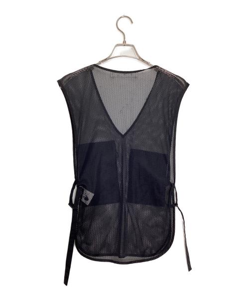 OFFWHITE（オフホワイト）OFFWHITE (オフホワイト) メッシュベスト ブラック サイズ:40の古着・服飾アイテム