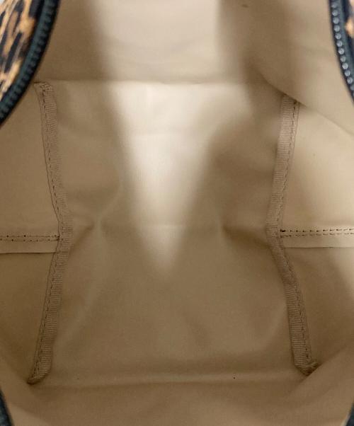 Herve Chapelier（エルベシャプリエ）Herve Chapelier (エルベシャプリエ) レオパードショルダーバッグ ブラック×ホワイトの古着・服飾アイテム