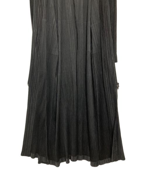 PLEATS PLEASE（プリーツプリーズ）PLEATS PLEASE (プリーツプリーズ) フロントジップシャツワンピース ブラック サイズ:4の古着・服飾アイテム