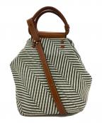 mica della valleミカ デラ ヴァッレ）の古着「マルチウェイショルダーバッグ」｜アイボリー×グリーン