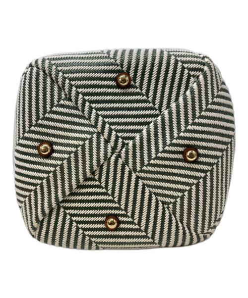 mica della valle（ミカ デラ ヴァッレ）mica della valle (ミカ デラ ヴァッレ) マルチウェイショルダーバッグ アイボリー×グリーンの古着・服飾アイテム