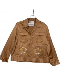 DAIRIKU（ダイリク）の古着「Dragon Embroidery Souvenir Jacket」｜サーモンピンク