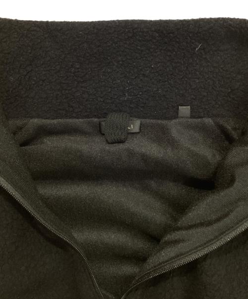 COMOLI（コモリ）COMOLI (コモリ) ウールフリース ジップアップジャケット ブラック サイズ:3の古着・服飾アイテム