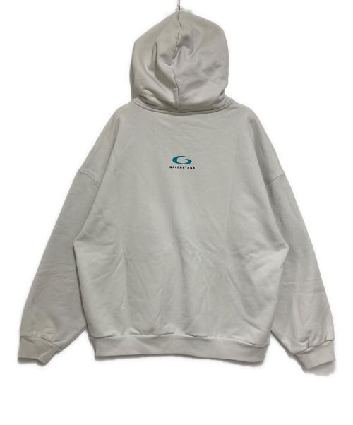 BALENCIAGA（バレンシアガ）BALENCIAGA (バレンシアガ) LOOP LOGO ZIP HOODIE ホワイト サイズ:XLの古着・服飾アイテム