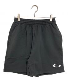 BALENCIAGA（バレンシアガ）の古着「ロゴ刺繍 スウェット ハーフパンツ」｜ダークグレー