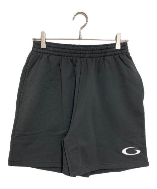 BALENCIAGA（バレンシアガ）BALENCIAGA (バレンシアガ) ロゴ刺繍 スウェット ハーフパンツ ダークグレー サイズ:XSの古着・服飾アイテム