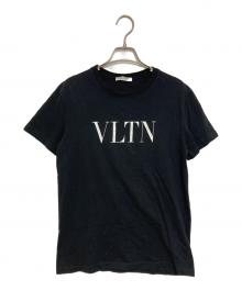 VALENTINO（ヴァレンティノ）の古着「ロゴプリントTシャツ」｜ブラック