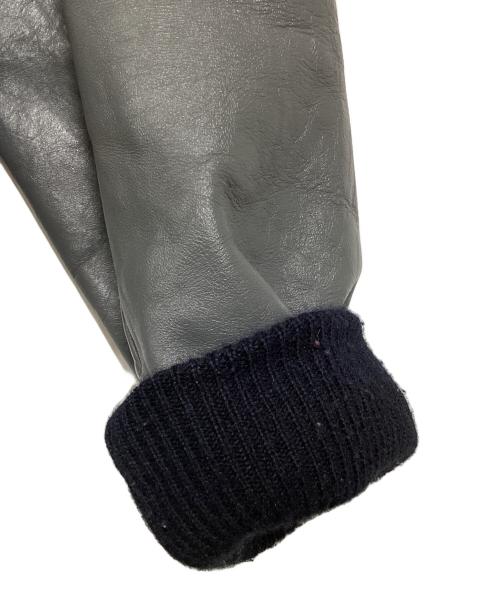 Flynntan（フランタン）Flynntan (フランタン) 襟付きスタジャン ブラック×グレー サイズ:40の古着・服飾アイテム