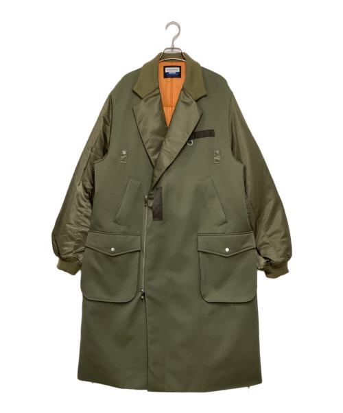 MAISON SPECIAL（メゾンスペシャル）MAISON SPECIAL (メゾンスペシャル) MA-1 Docking Prime-Over Chesterfield Puffer Coat カーキ サイズ:2の古着・服飾アイテム