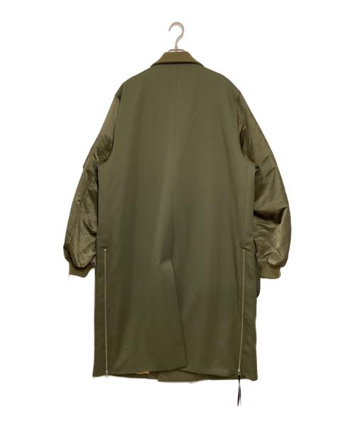 MAISON SPECIAL（メゾンスペシャル）MAISON SPECIAL (メゾンスペシャル) MA-1 Docking Prime-Over Chesterfield Puffer Coat カーキ サイズ:2の古着・服飾アイテム