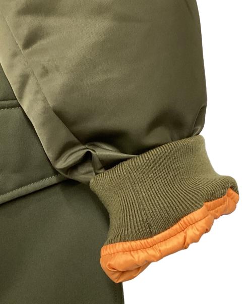 MAISON SPECIAL（メゾンスペシャル）MAISON SPECIAL (メゾンスペシャル) MA-1 Docking Prime-Over Chesterfield Puffer Coat カーキ サイズ:2の古着・服飾アイテム