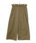 IROQUOIS（イロコイ）の古着「HIGH COUNT RUBBER CLOTH WIDE CHINOS（ハイカウントラバークロスワイドチノ）」｜カーキ