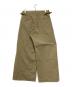 IROQUOIS (イロコイ) HIGH COUNT RUBBER CLOTH WIDE CHINOS（ハイカウントラバークロスワイドチノ） カーキ サイズ:３：8000円