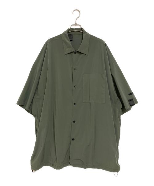 N.HOOLYWOOD（エヌ ハリウッド）N.HOOLYWOOD (エヌ ハリウッド) HALF SLEEVE BIG SHIRT カーキ サイズ:38の古着・服飾アイテム