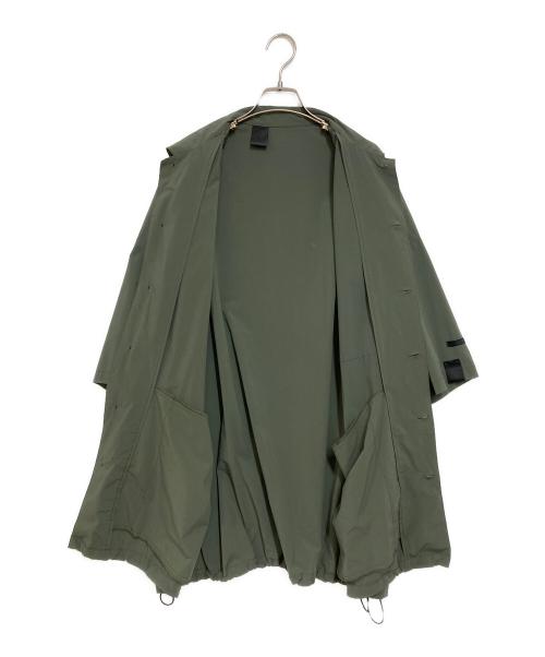 N.HOOLYWOOD（エヌ ハリウッド）N.HOOLYWOOD (エヌ ハリウッド) HALF SLEEVE BIG SHIRT カーキ サイズ:38の古着・服飾アイテム