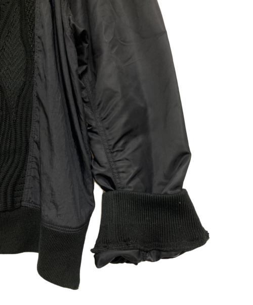 MAISON SPECIAL（メゾンスペシャル）MAISON SPECIAL (メゾンスペシャル) 切替ハーフジップニット ブラック サイズ:2の古着・服飾アイテム