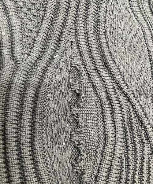 MAISON SPECIAL（メゾンスペシャル）MAISON SPECIAL (メゾンスペシャル) 切替ハーフジップニット ブラック サイズ:2の古着・服飾アイテム