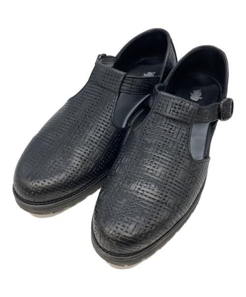 TOMO & CO（トモアンドシーオー）TOMO & CO (トモアンドシーオー) EMBOSSED CZECH GURKHA SANDAL ブラック サイズ:27の古着・服飾アイテム