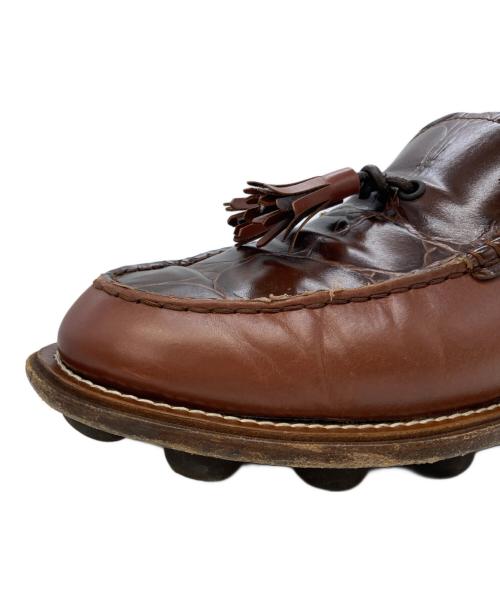 TOD'S（トッズ）TOD'S (トッズ) HENDER SCHEME (エンダースキーマ) マキシペブルタッセルモカシンローファー ブラウン サイズ:7 1/2の古着・服飾アイテム