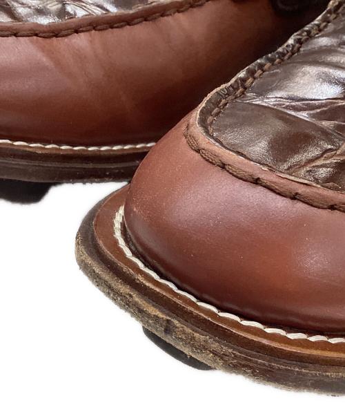 TOD'S（トッズ）TOD'S (トッズ) HENDER SCHEME (エンダースキーマ) マキシペブルタッセルモカシンローファー ブラウン サイズ:7 1/2の古着・服飾アイテム