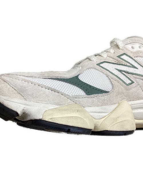 NEW BALANCE（ニューバランス）NEW BALANCE (ニューバランス) 9060 ローカットスニーカー アイボリー×グリーン サイズ:25.5の古着・服飾アイテム