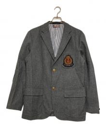 BLUE BLUE（ブルーブルー）の古着「段返り3B金釦ウールブレザー」｜グレー