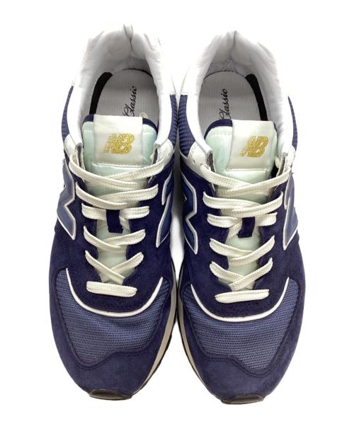 NEW BALANCE（ニューバランス）NEW BALANCE (ニューバランス) 574 ローカットスニーカー ネイビー サイズ:US9.5の古着・服飾アイテム