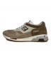 NEW BALANCE (ニューバランス) ローカットスニーカー ベージュ×ブラウン サイズ:SIZE 41 1/2：15000円