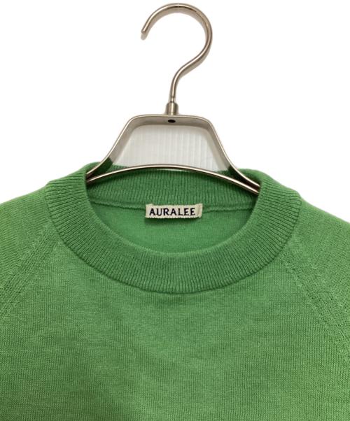 AURALEE（オーラリー）AURALEE (オーラリー) S/S カシミヤニット グリーンの古着・服飾アイテム