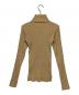 AURALEE (オーラリー) GIZA HIGH GAUGE RIB KNIT TURTLE NECK PULLOVER ブラウン：8000円