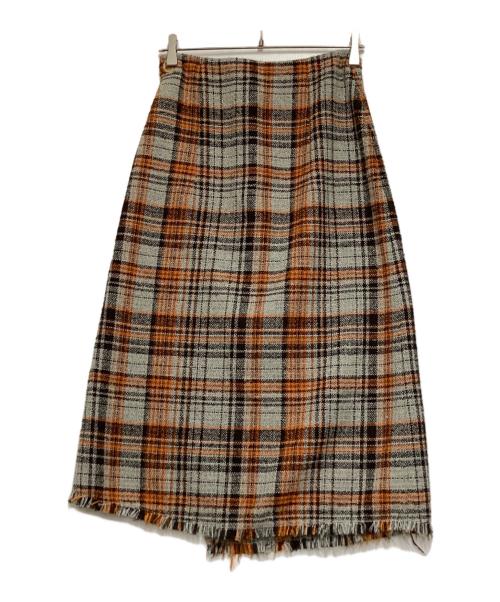 Acne studios（アクネ ストゥディオス）Acne studios (アクネ ストゥディオス) Tubular Wrap Skirt オレンジ サイズ:34の古着・服飾アイテム