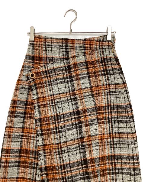 Acne studios（アクネ ストゥディオス）Acne studios (アクネ ストゥディオス) Tubular Wrap Skirt オレンジ サイズ:34の古着・服飾アイテム